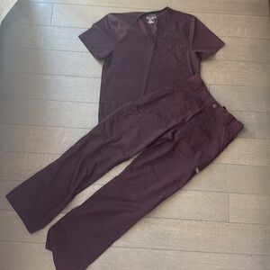 Brown Cherokee Workwear Set Top XS